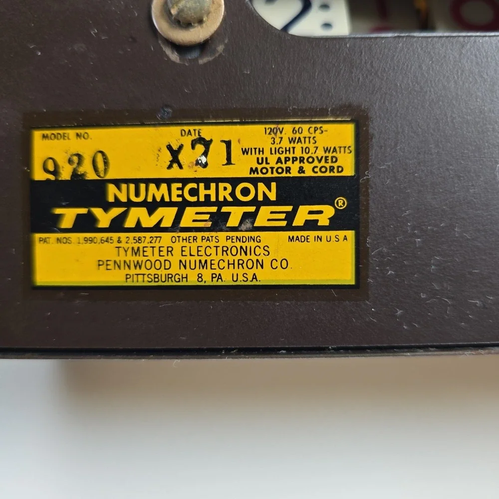 TYMETER vintage numechron